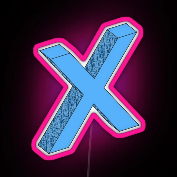 X RGB Neon Sign