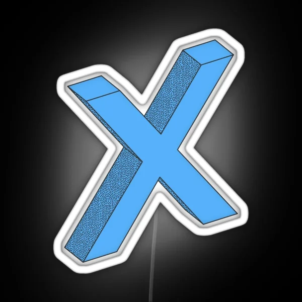 X RGB Neon Sign