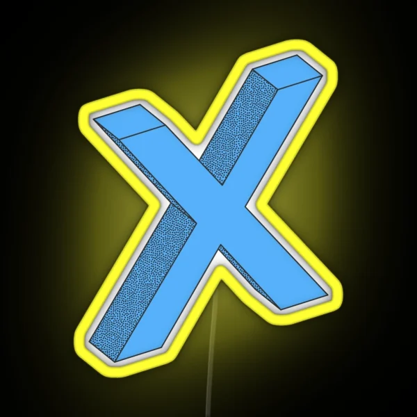 X RGB Neon Sign