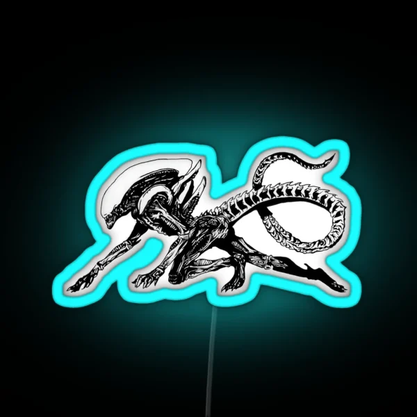 Xenomorph Alien Movie RGB Neon Sign