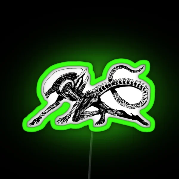 Xenomorph Alien Movie RGB Neon Sign