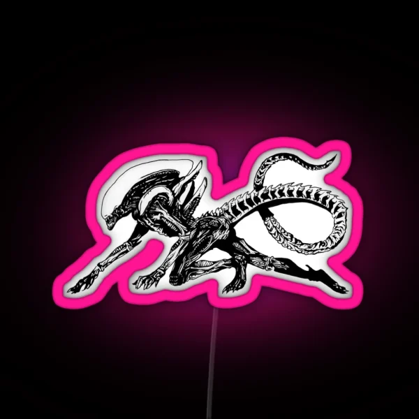 Xenomorph Alien Movie RGB Neon Sign