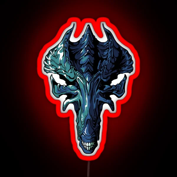 Xenomorph Queen RGB Neon Sign