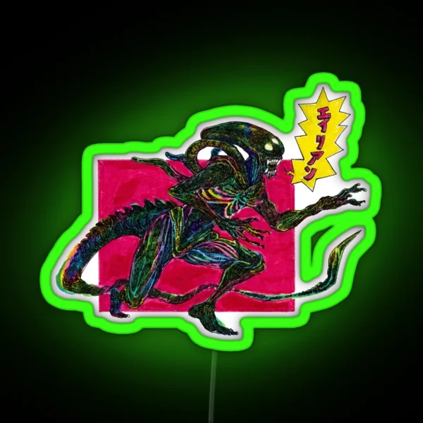 Xenomorph RGB Neon Sign
