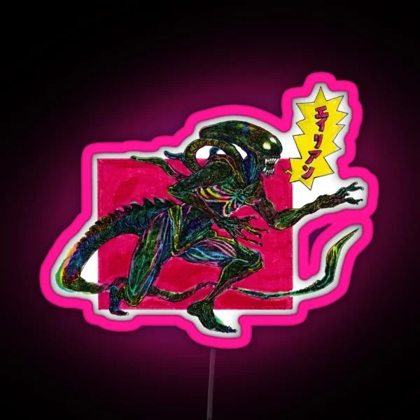 Xenomorph RGB Neon Sign