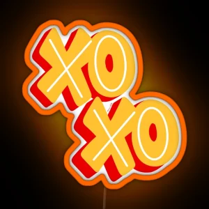 XOXO Red And Yellow RGB Neon Sign