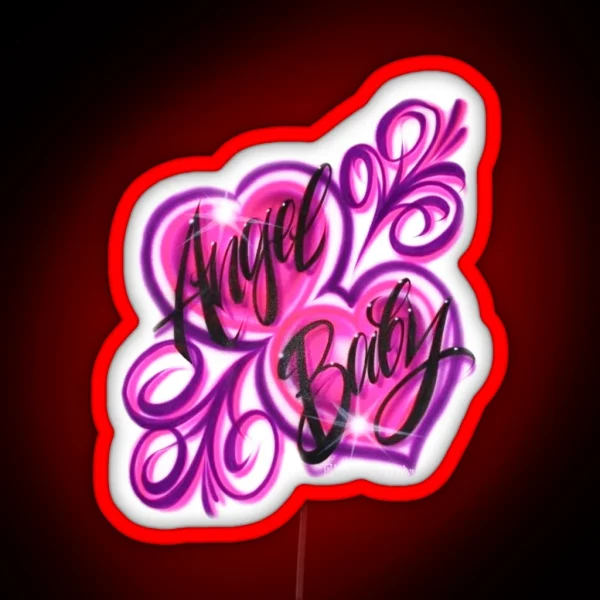 Y2k Angel Baby Aesthetic RGB Neon Sign