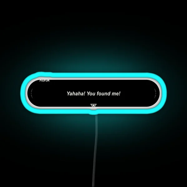 Yahaha You Found Me Original RGB Neon Sign