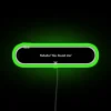 Neon sign artwork with colorful glowing letters spelling out 'You Found Me'