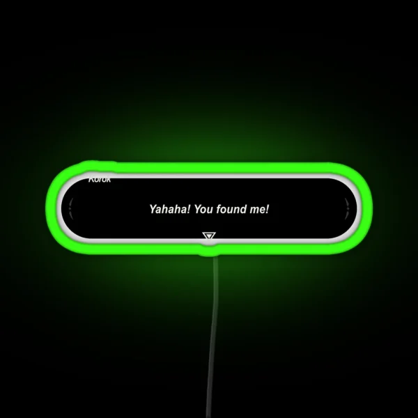Yahaha You Found Me Original RGB Neon Sign