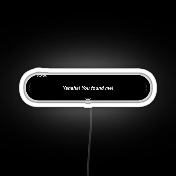 Yahaha You Found Me Original RGB Neon Sign