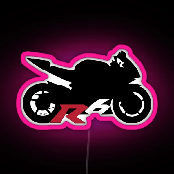 Yamaha R6 Silhouette RGB Neon Sign