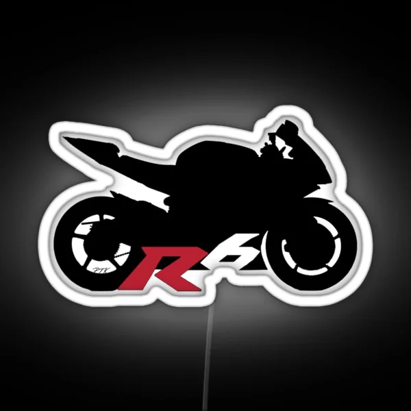 Yamaha R6 Silhouette RGB Neon Sign