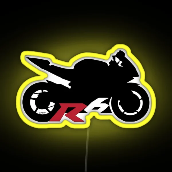Yamaha R6 Silhouette RGB Neon Sign
