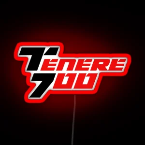 Yamaha Tenere 700 Logo Black Red RGB Neon Sign