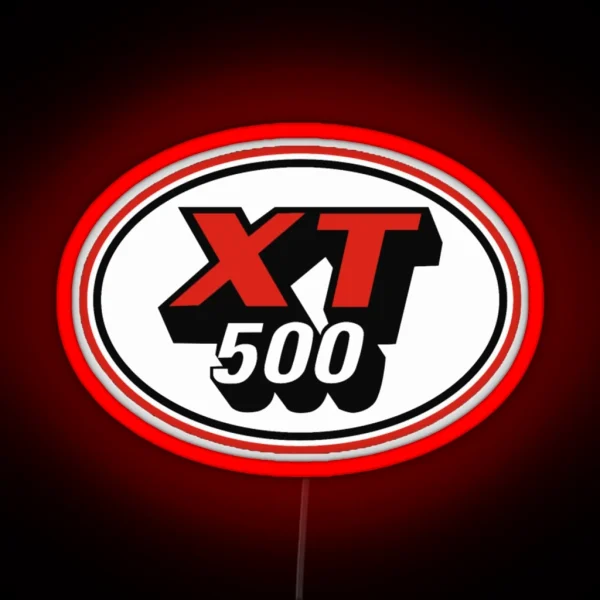 Yamaha XT500 Logo Round RGB Neon Sign