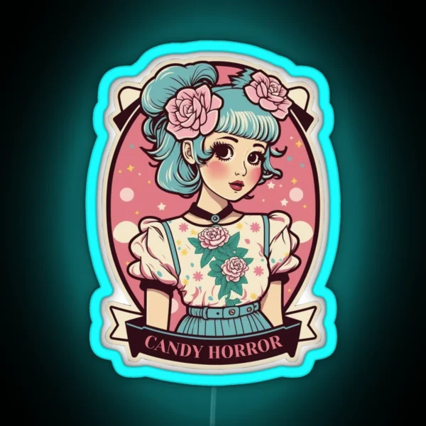 Yami Kawaii Candy Horror RGB Neon Sign