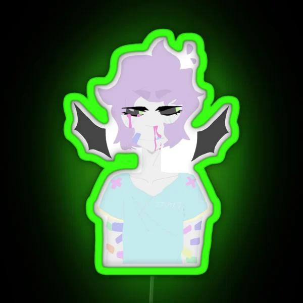 YAMI KAWAII DEMON RGB Neon Sign