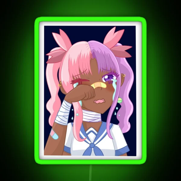 Yami Kawaii Girl RGB Neon Sign