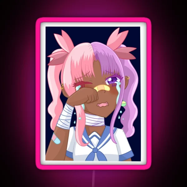 Yami Kawaii Girl RGB Neon Sign