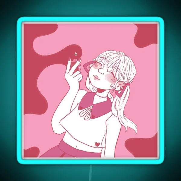 Yami Kawaii Girl RGB Neon Sign