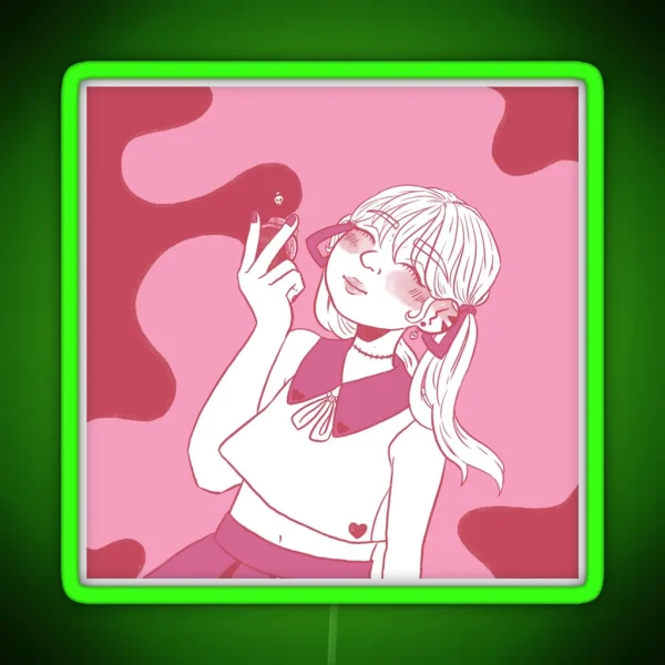 Yami Kawaii Girl RGB Neon Sign