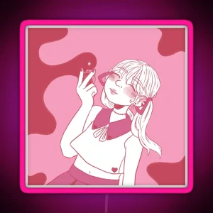 Yami Kawaii Girl RGB Neon Sign