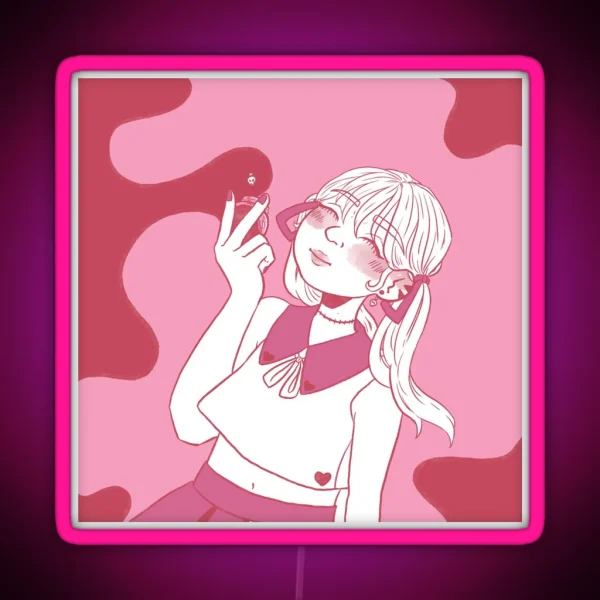 Yami Kawaii Girl RGB Neon Sign