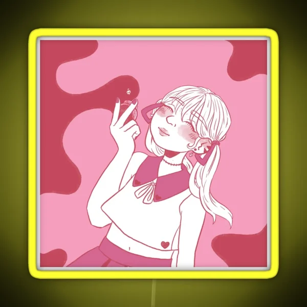 Yami Kawaii Girl RGB Neon Sign