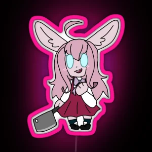 Yami Kawaii Killer Bunny RGB Neon Sign