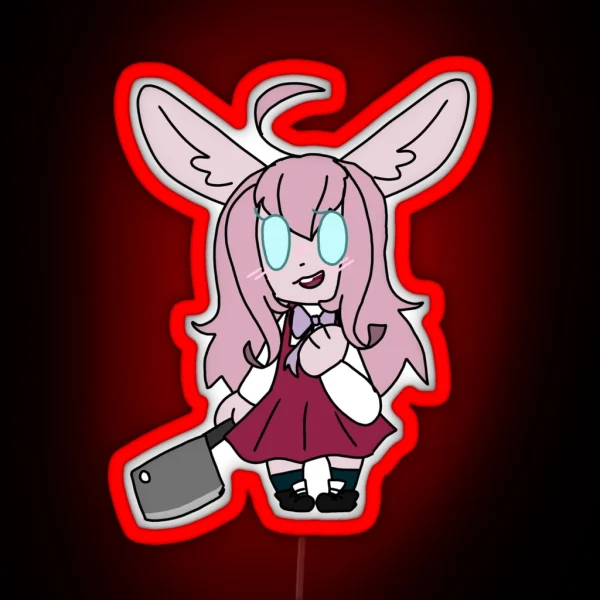 Yami Kawaii Killer Bunny RGB Neon Sign