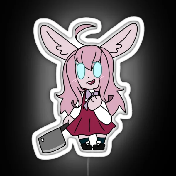 Yami Kawaii Killer Bunny RGB Neon Sign