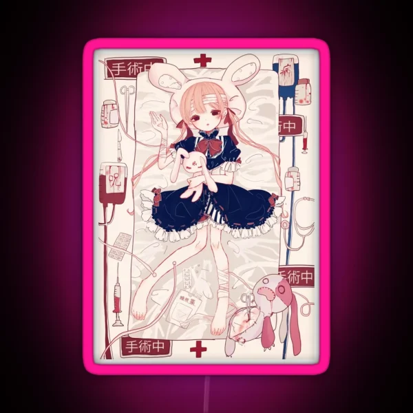 Yami Kawaii Men Hera Chan RGB Neon Sign
