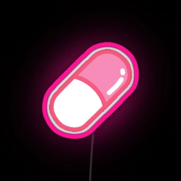 Yami Kawaii Pastel Pink Pill RGB Neon Sign