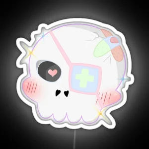Yami Kawaii Skull RGB Neon Sign