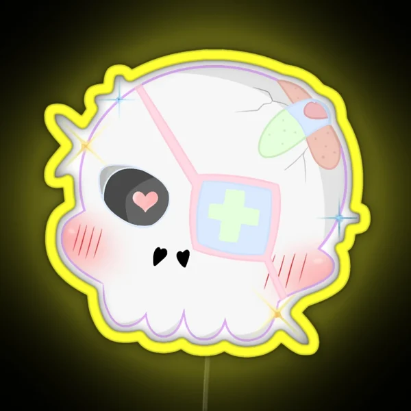 Yami Kawaii Skull RGB Neon Sign