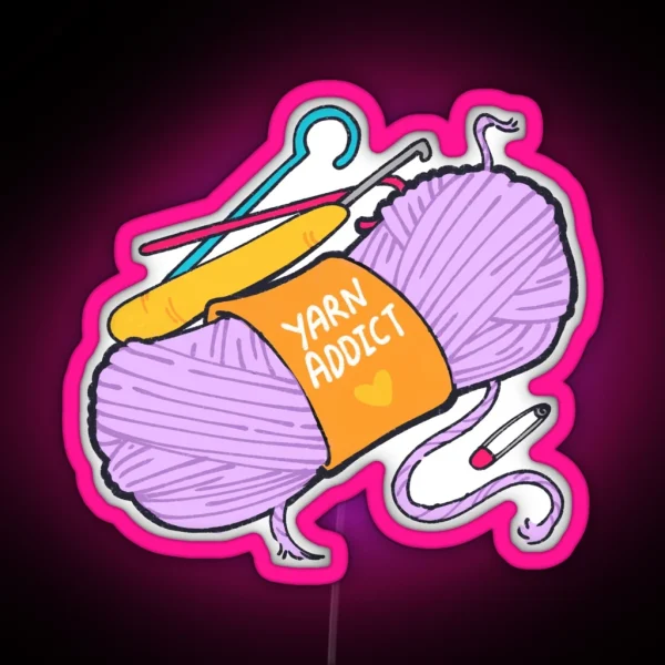 Yarn Addict RGB Neon Sign