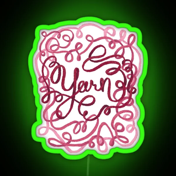 Yarn All Around RGB Neon Sign