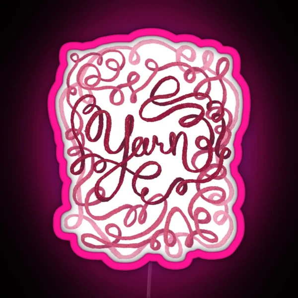 Yarn All Around RGB Neon Sign