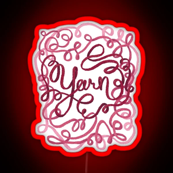 Yarn All Around RGB Neon Sign