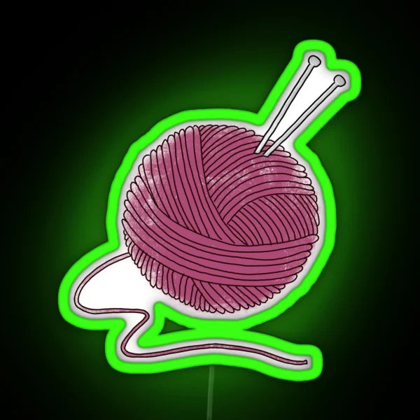 Yarn Ball RGB Neon Sign