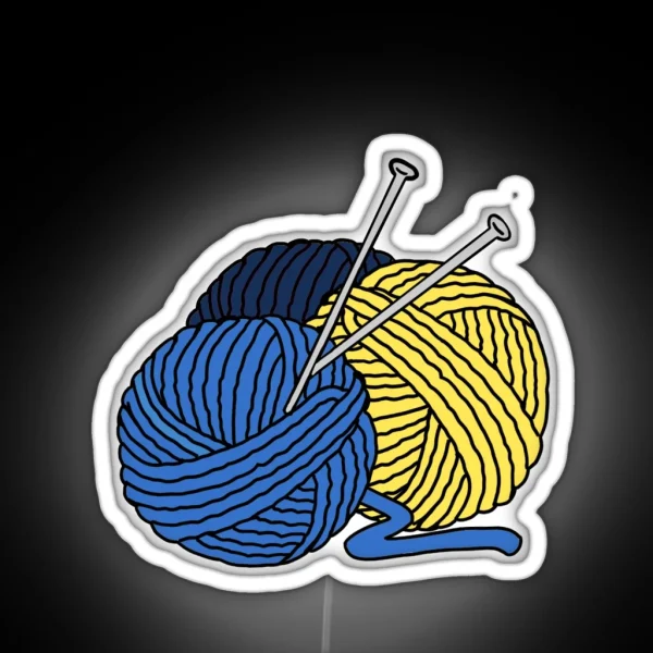 Yarn Ball Trio RGB Neon Sign