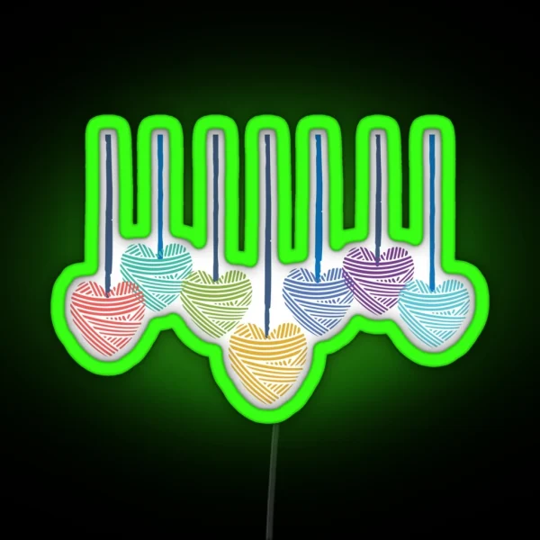 Yarn Bombing Trending RGB Neon Sign