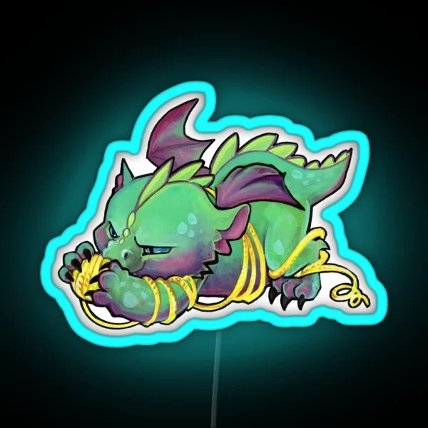 Yarn Dragon RGB Neon Sign