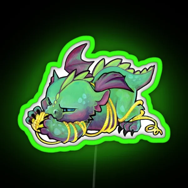 Yarn Dragon RGB Neon Sign
