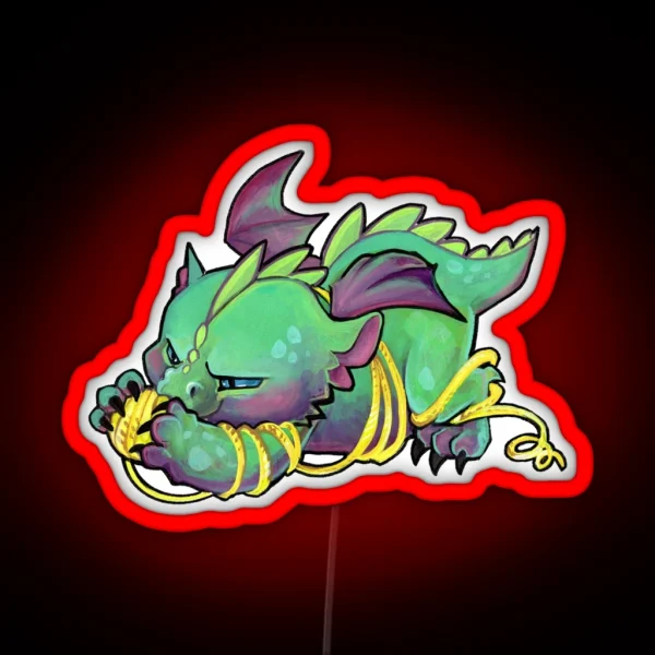 Yarn Dragon RGB Neon Sign