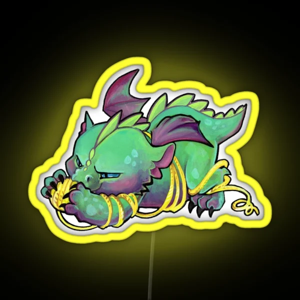 Yarn Dragon RGB Neon Sign