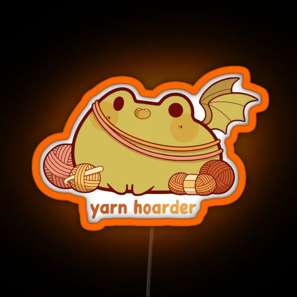 Yarn Hoarder RGB Neon Sign