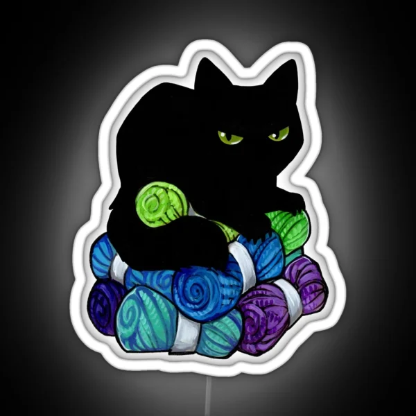 Yarn Hoarding Void RGB Neon Sign