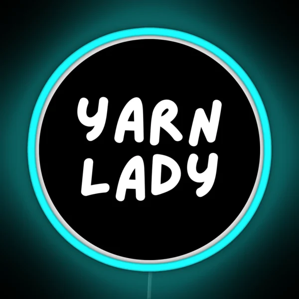 Yarn Lady RGB Neon Sign